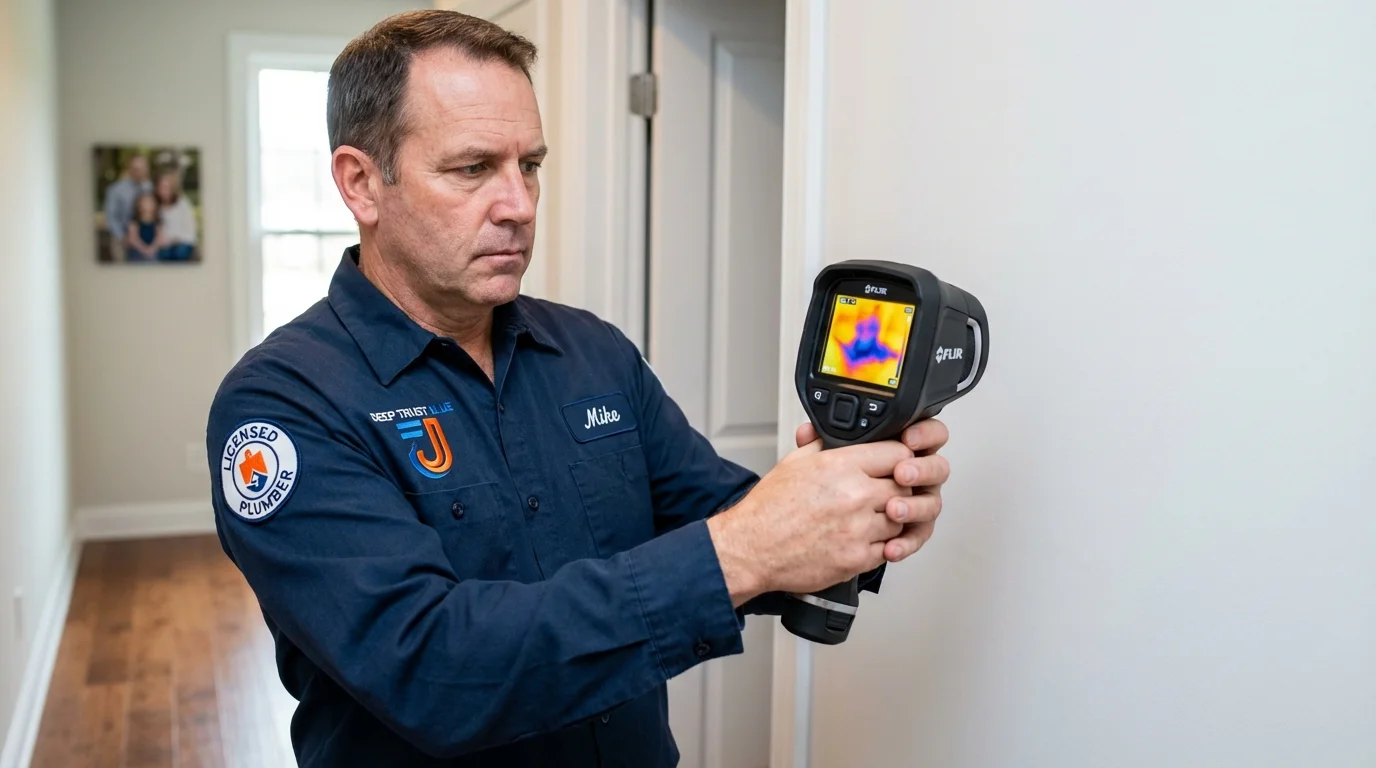 Thermal imaging leak detection by Johns Plumbing LLC in Pine Mountain